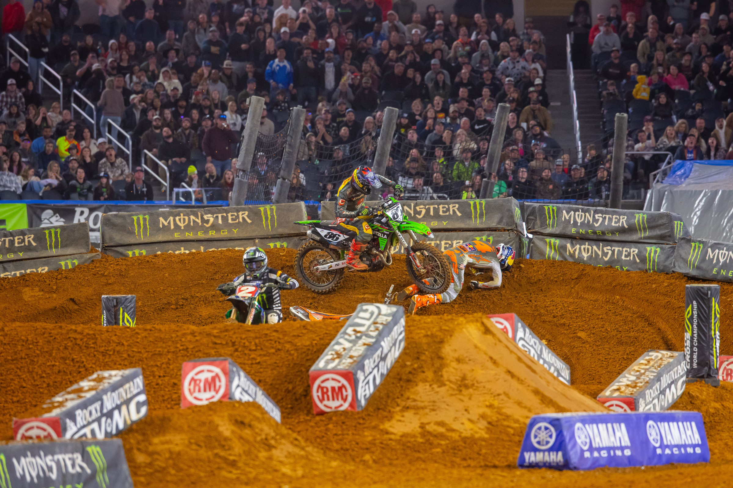 This isn't what Chase Sexton was hoping for on the final lap.