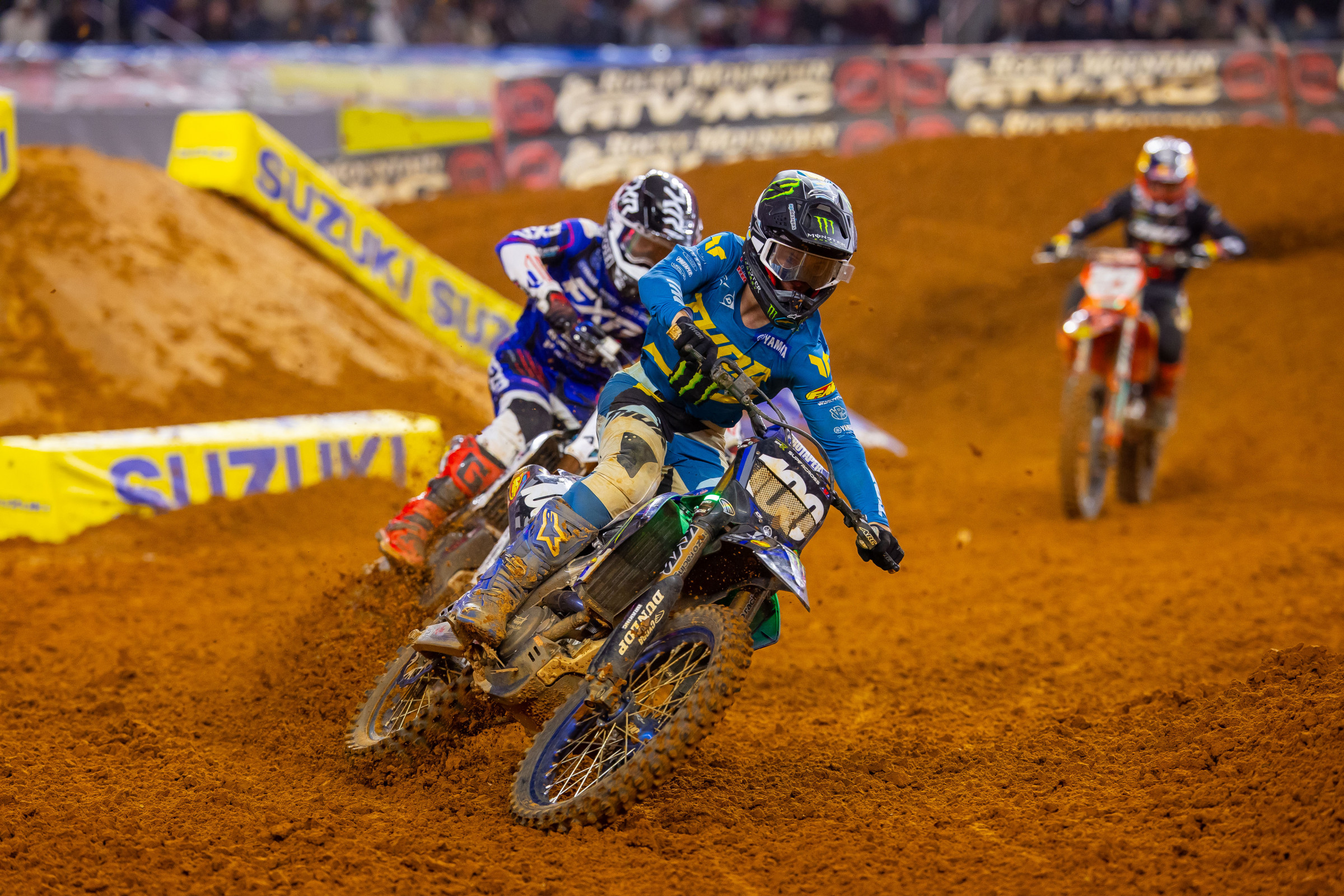 Davies trying to relax in the heat of battle.